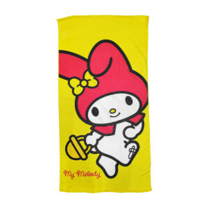 Toalla rectangular multifuncional de microfibra con estampado de hello kitty y sus amigos, 80x145cm o 74x147cm