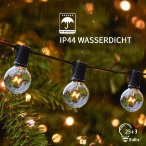 Guirnalda de 7.5 metros con 25 focos impermeables