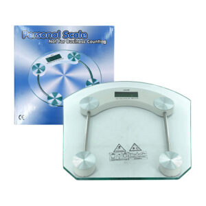 BASCULA CON BASE DE CRISTAL Y PANTALLA DIGITAL.